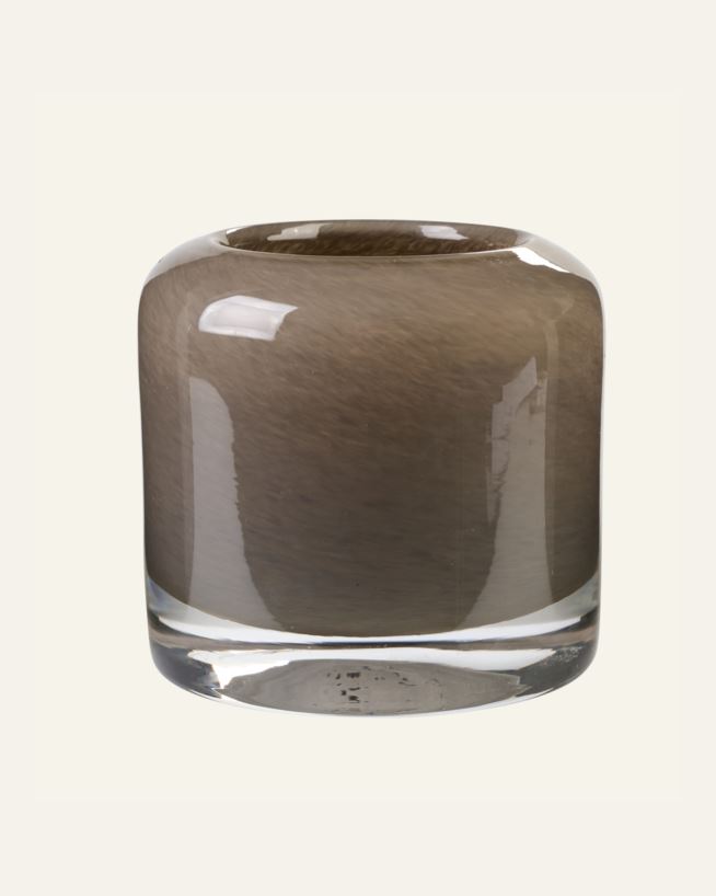 Telysholder taupe - 10x10x9,5 cm taupe - 1