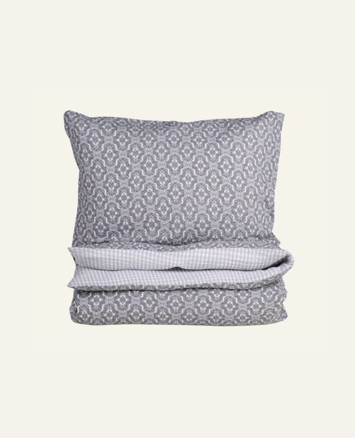 Krepp sengesett multi blå - 140x200 cm/50x70 cm multi blå - 1