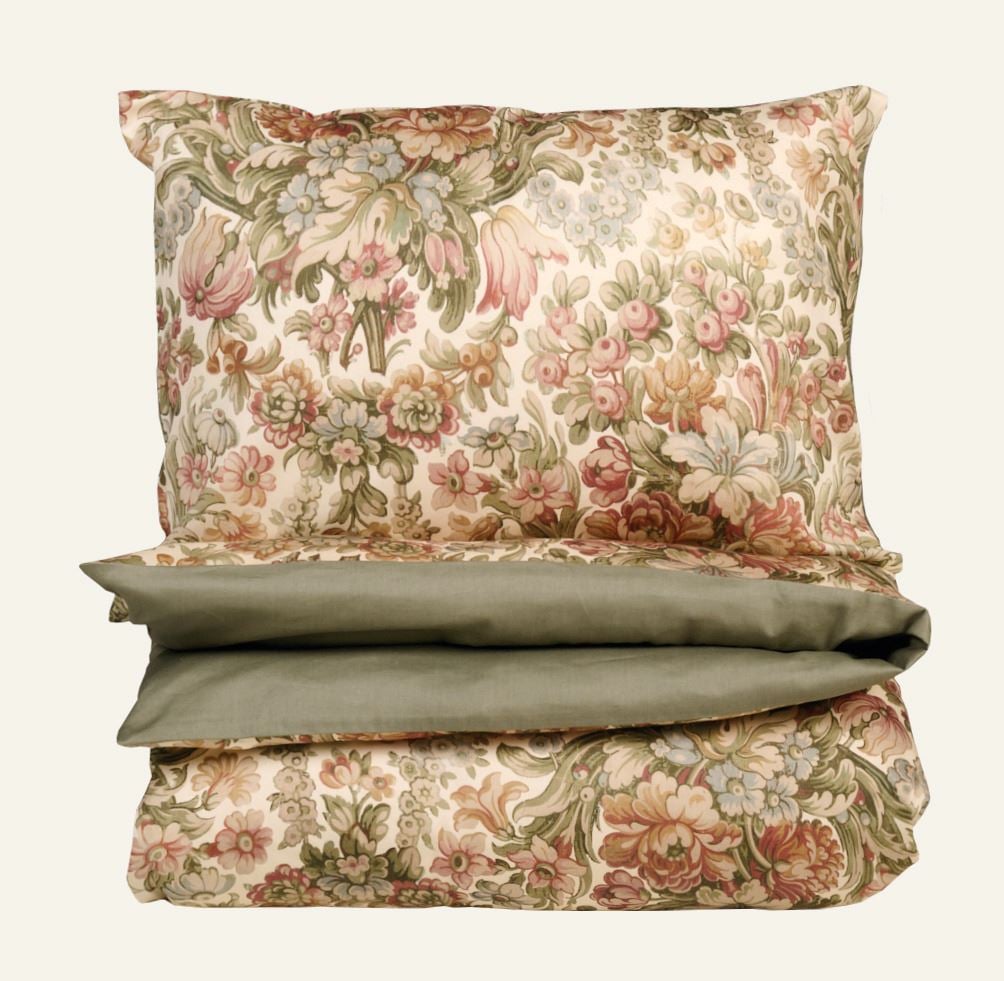 Sateng sengesett multi rosa - 140x200 cm multi rosa - 1