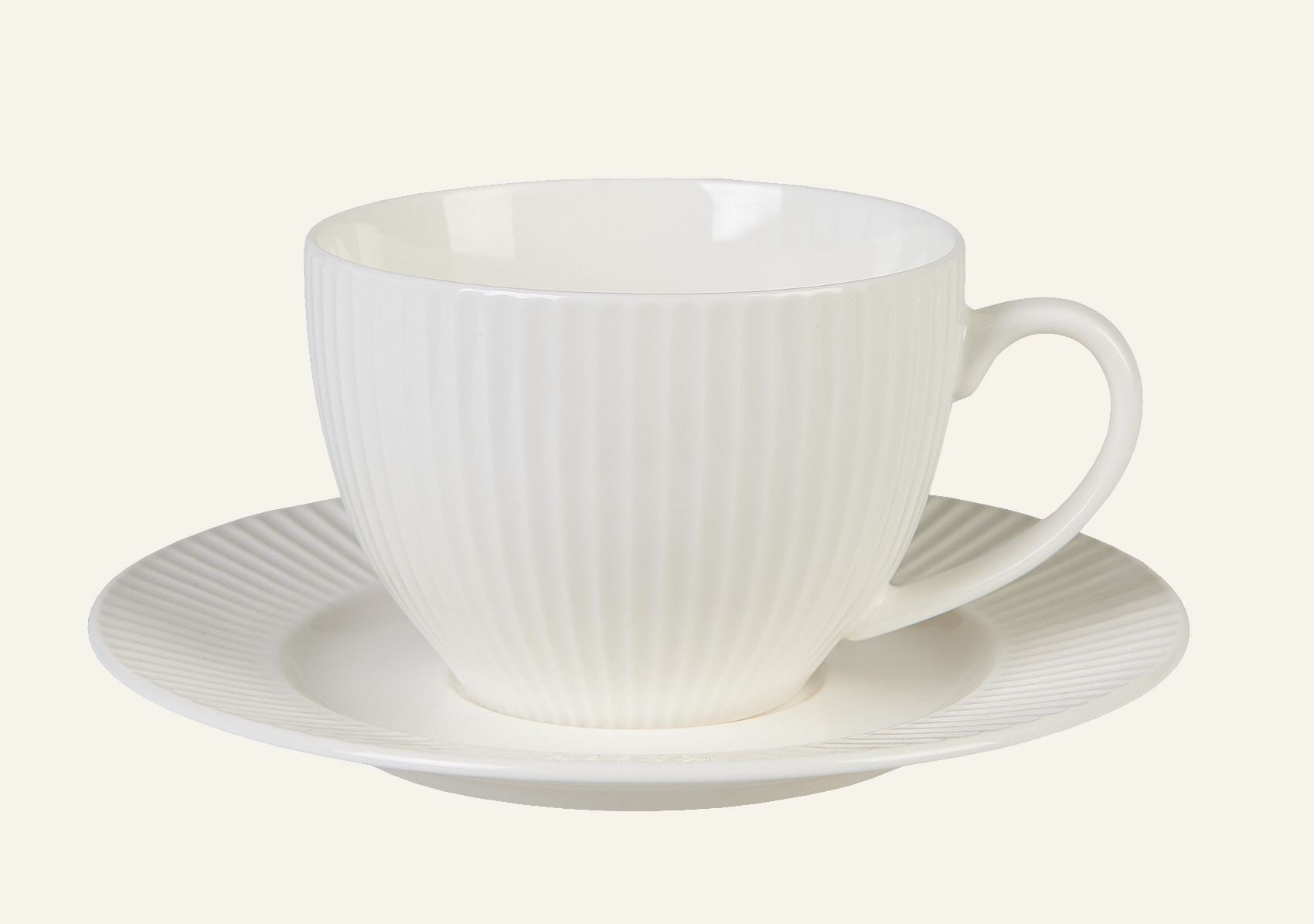 Kopp m/ skål hvit - 250 ml hvit - 1