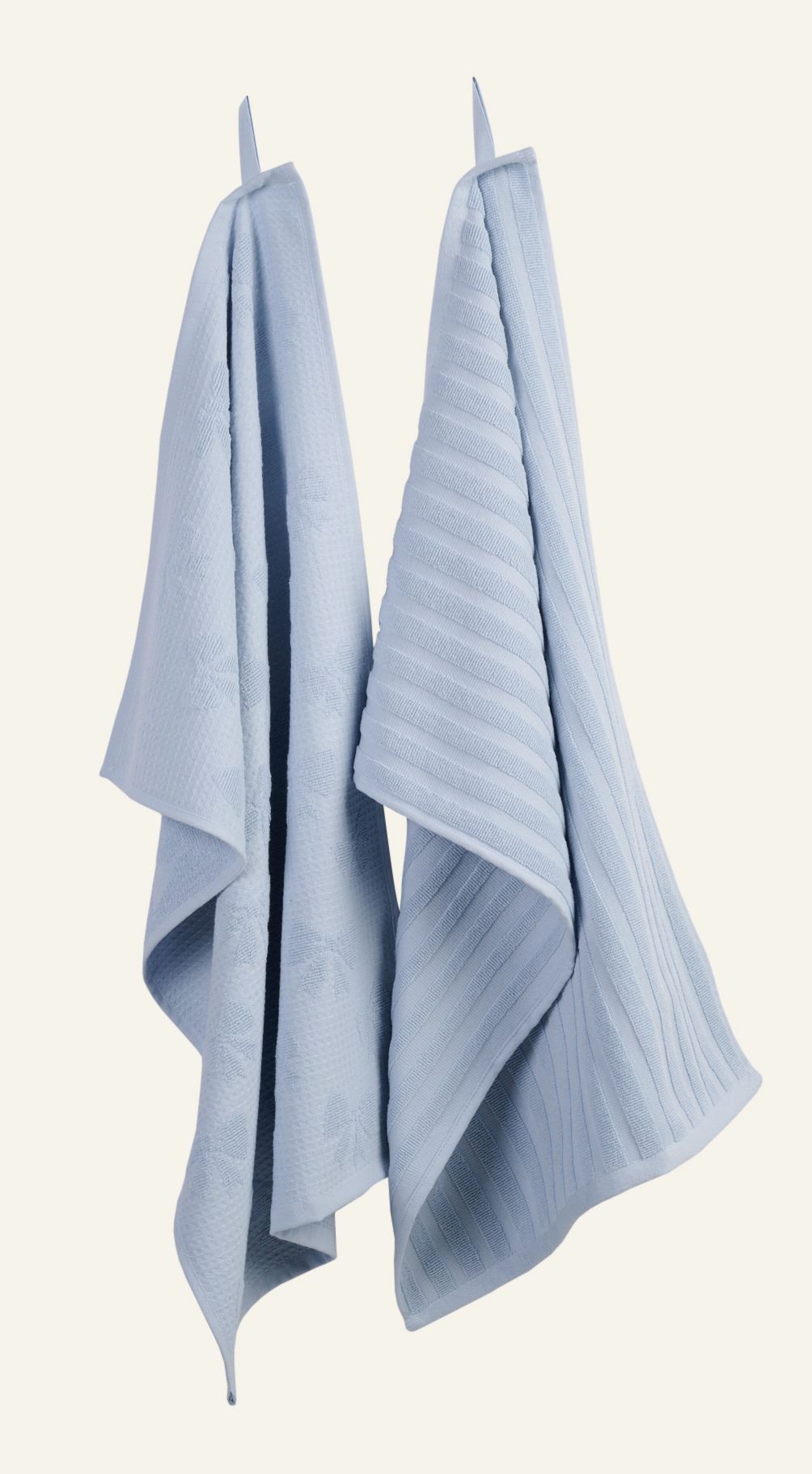 2pk kjøkkenhåndkle blå - 70x45 cm blå - 1