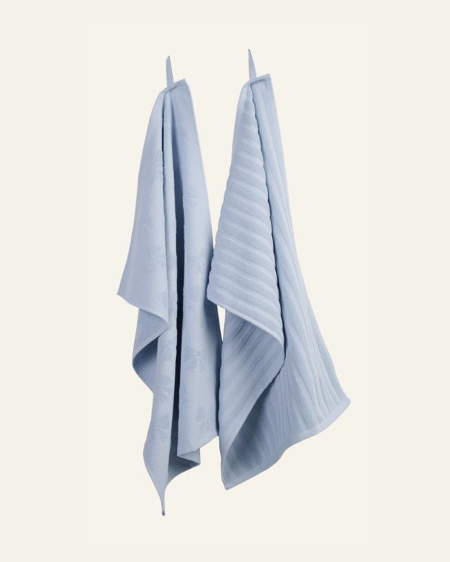 2pk kjøkkenhåndkle blå - 70x45 cm blå - 1