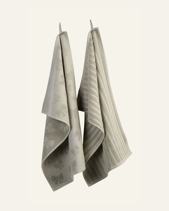 2pk kjøkkenhåndkle grønn - 70x45 cm grønn - 1