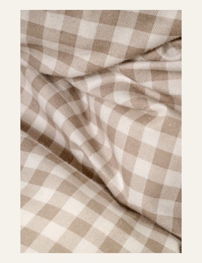 Flanell sengesett sand - 2