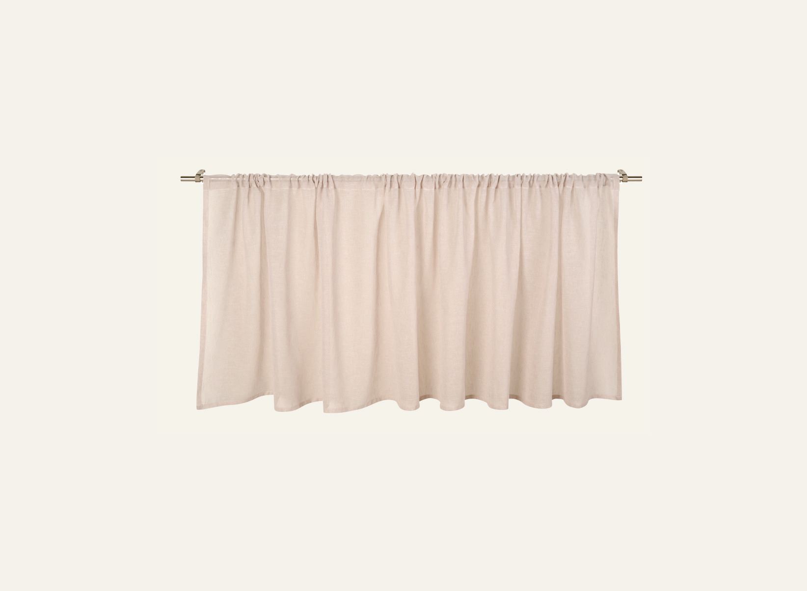 Gardinkappe lang lys beige - 3