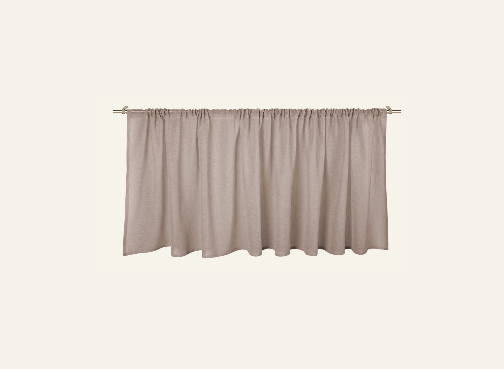 Gardinkappe lang lys beige - 2
