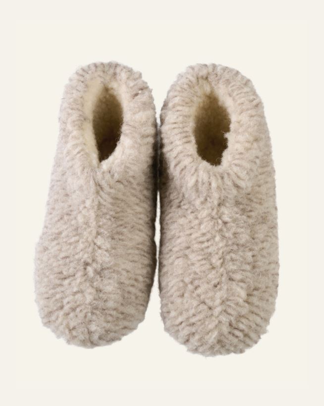 Ulltøffler lys beige - 37 lys beige - 1