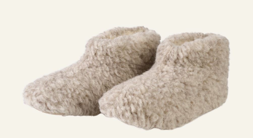Ulltøffler lys beige - 3