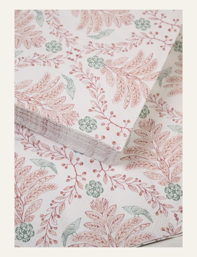 Papirservietter multi rosa - 2