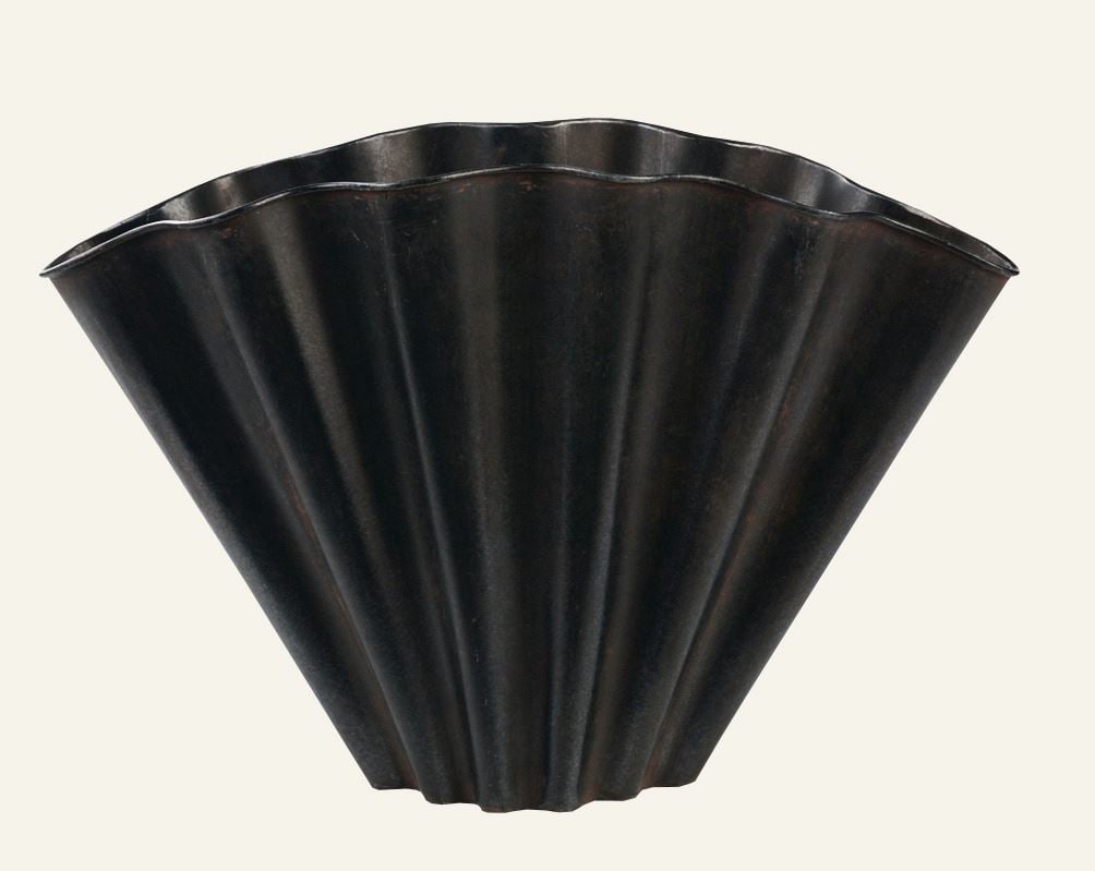 Dekorvase mørk grå - 36x13x25 cm mørk grå - 1