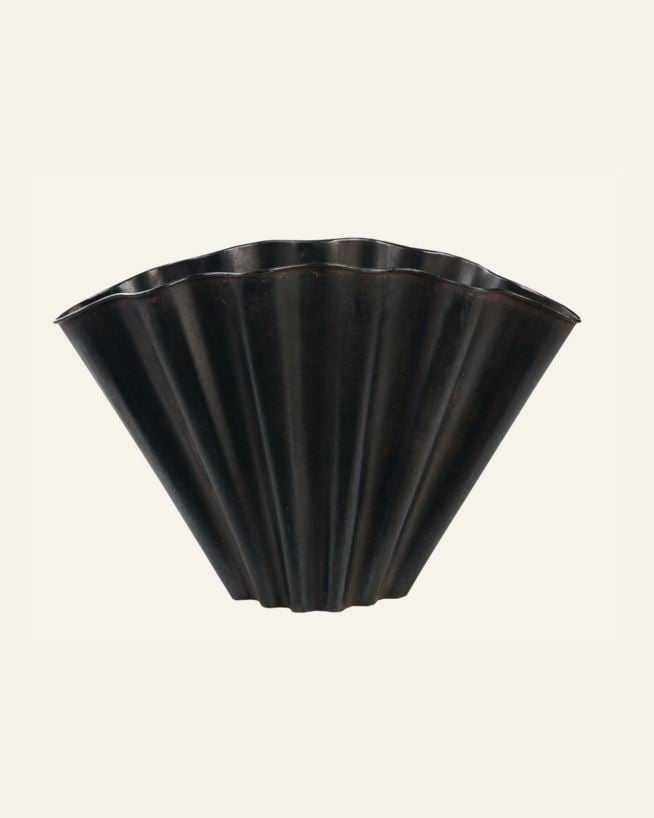 Dekorvase mørk grå - 36x13x25 cm mørk grå - 1
