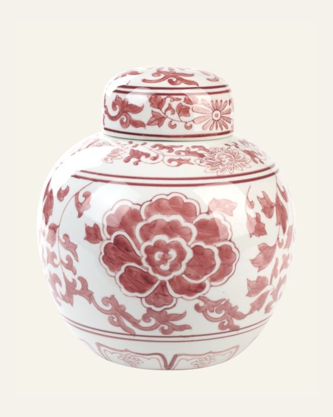 Krukke multi rød - 18,5x18,5x20 cm multi rød - 1
