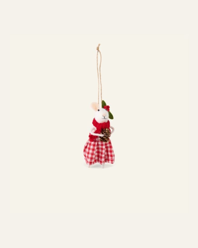 Juletrepynt multi rød - 12x5x7 cm multi rød - 1