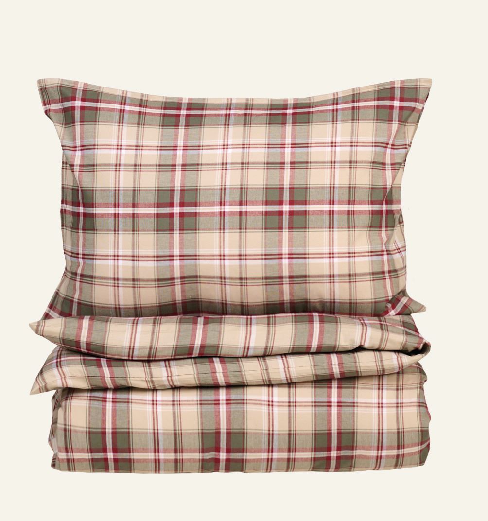 Garnfarget bomull sengesett multi - 140x200 cm/50x70 cm multi - 1
