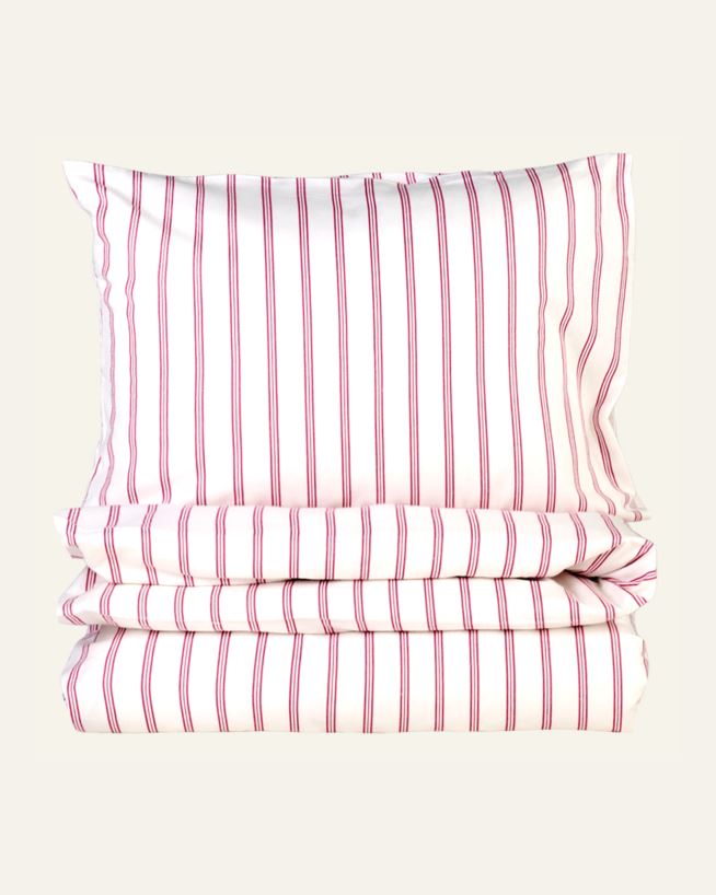 Flanell sengesett rød - 200x220 cm rød - 1