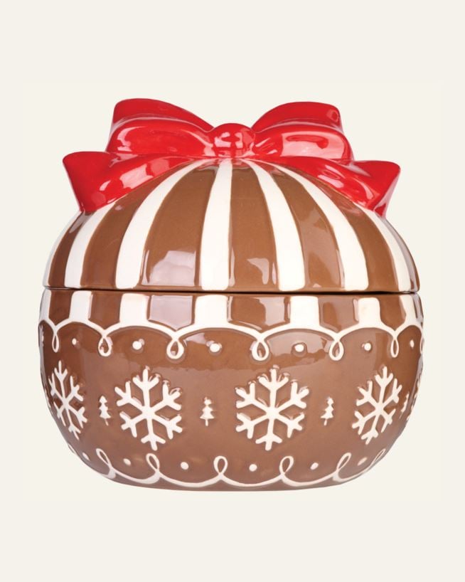 Krukke m/lokk mørk brun - ø16 h16 cm mørk brun - 1