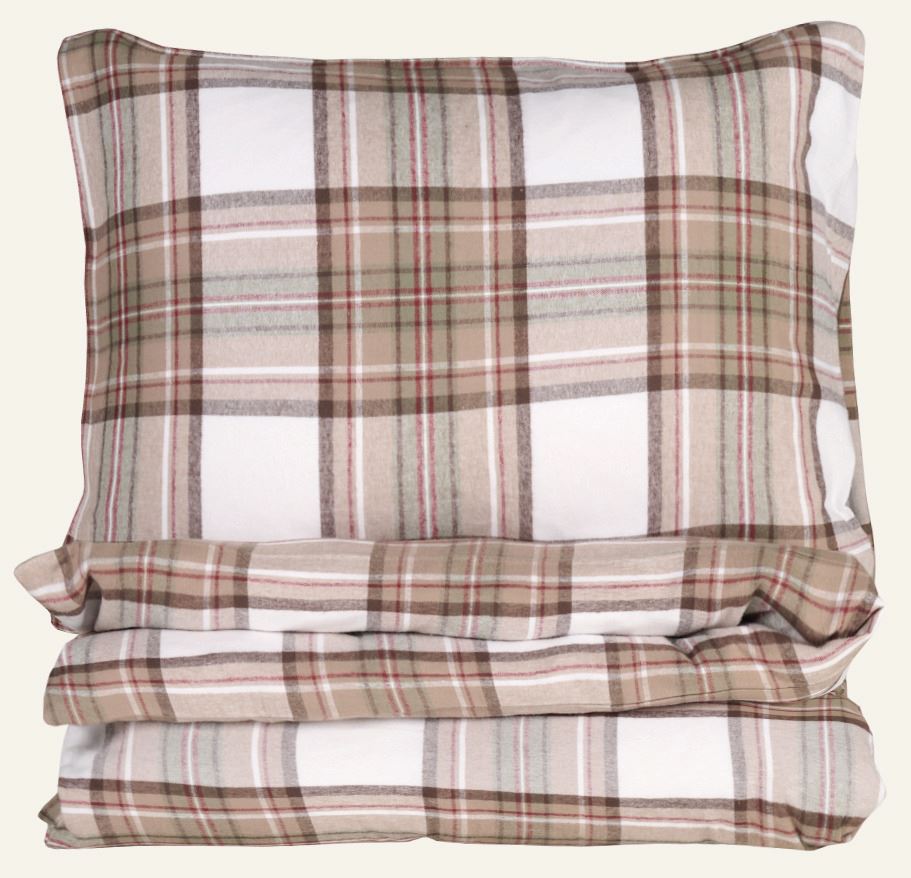 Garnfarget flanell sengesett multi - 140x200 cm multi - 1
