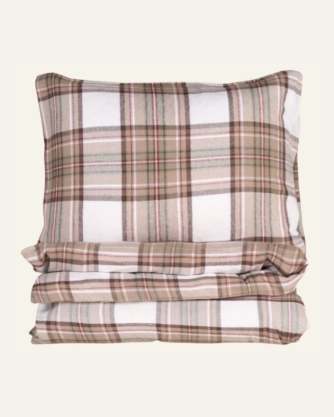 Garnfarget flanell sengesett multi - 140x200 cm multi - 1