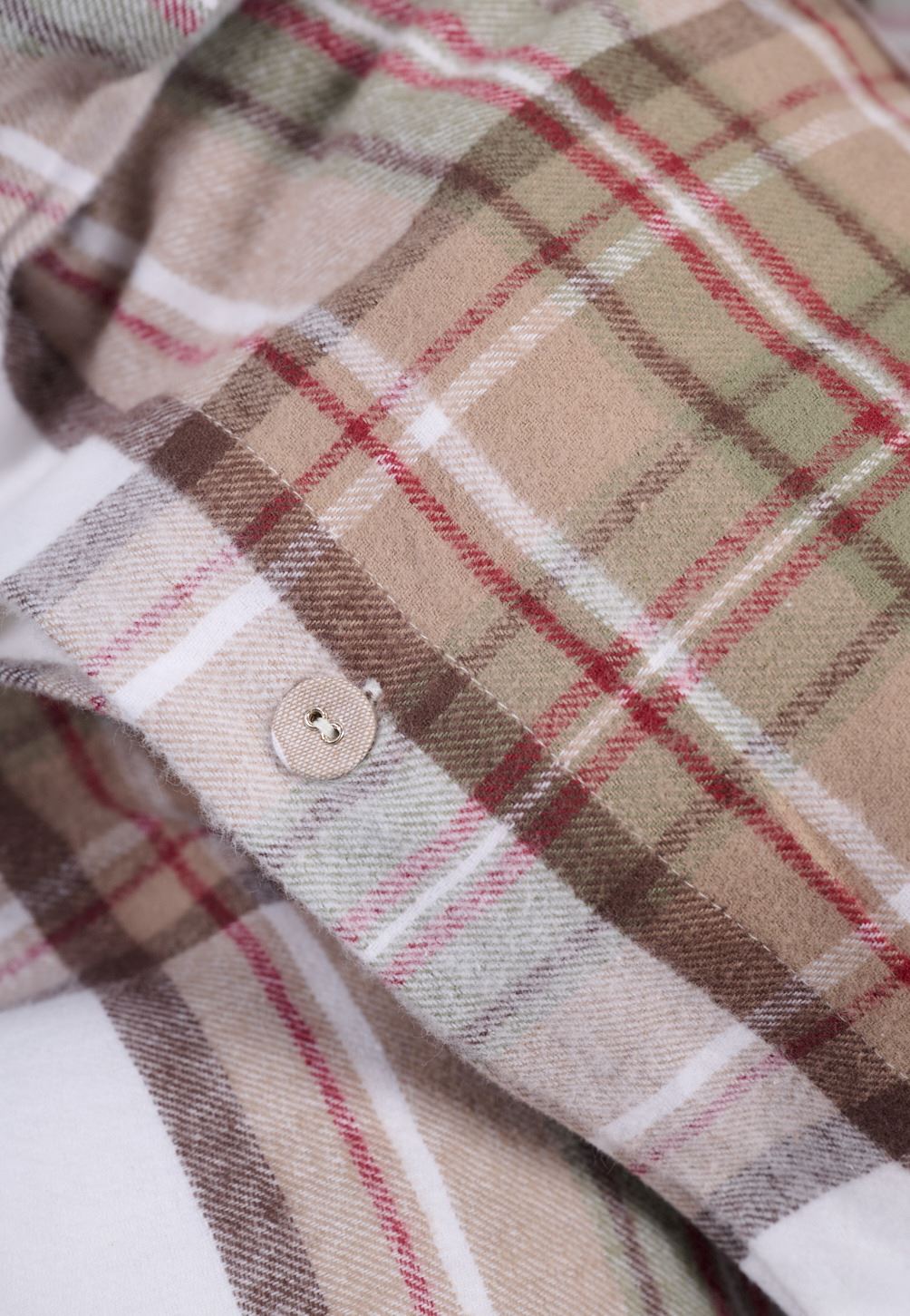 Garnfarget flanell sengesett multi - 2