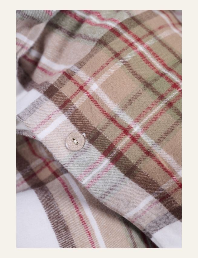 Garnfarget flanell sengesett multi - 2