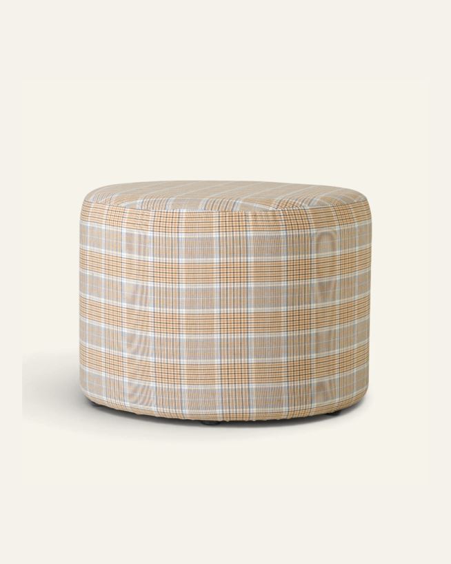 Puff multi brun - ø40x29 cm multi brun - 1
