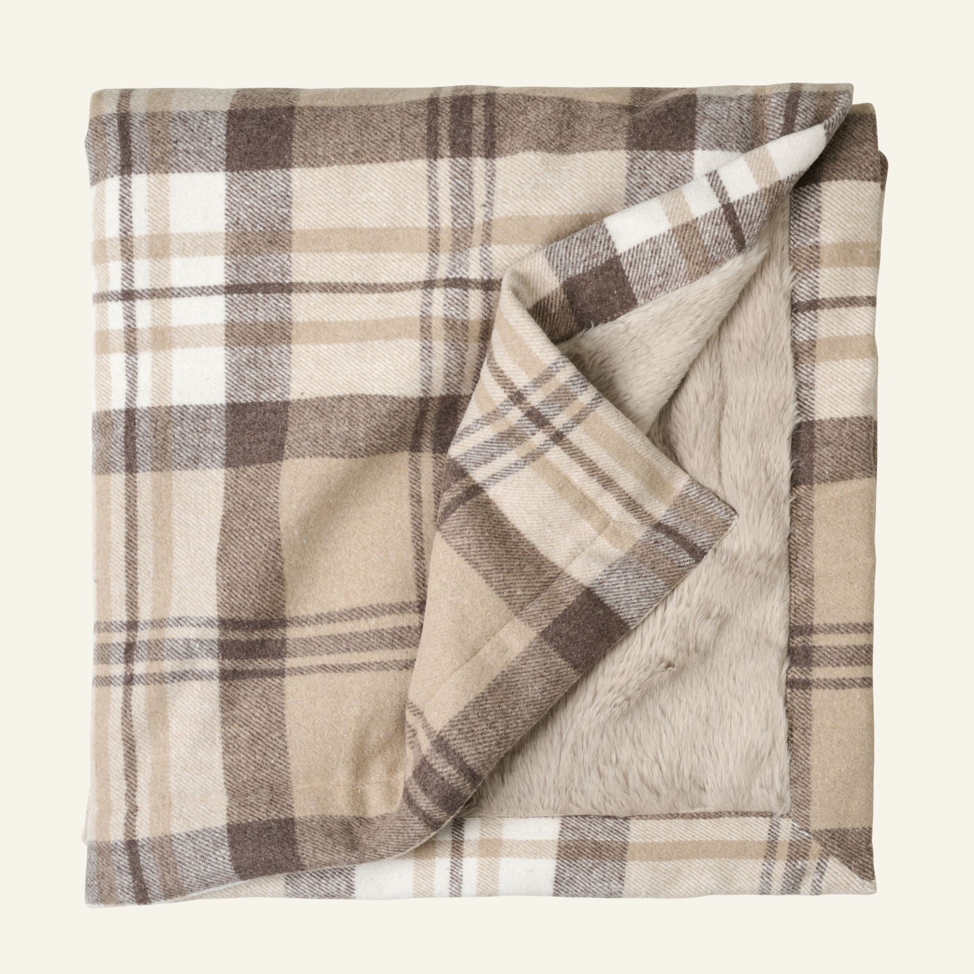 Pelspledd brun - 130x170 cm brun - 1