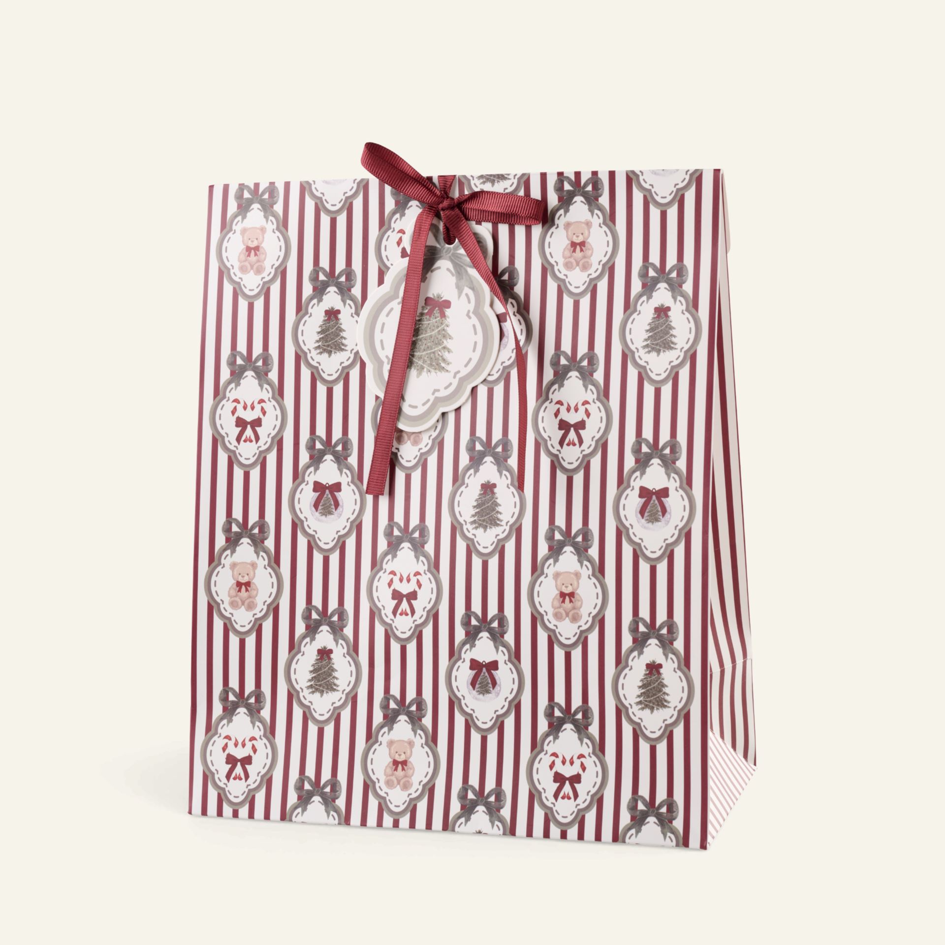 Gavepose multi rød - 25x30x12cm multi rød - 1