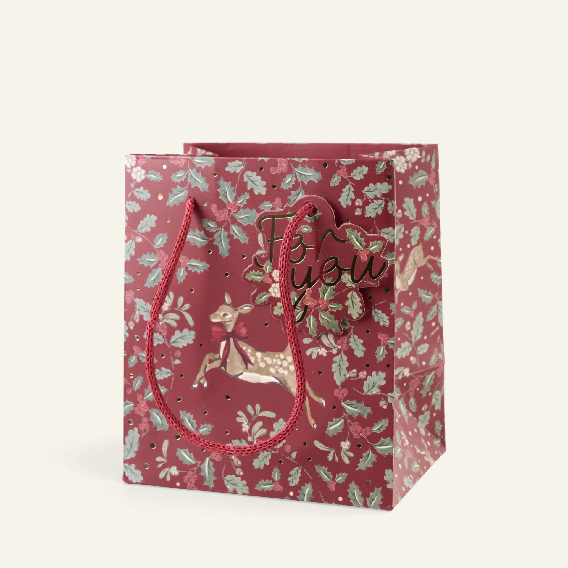 Gavepose multi rød - 13x15x9 cm multi rød - 1