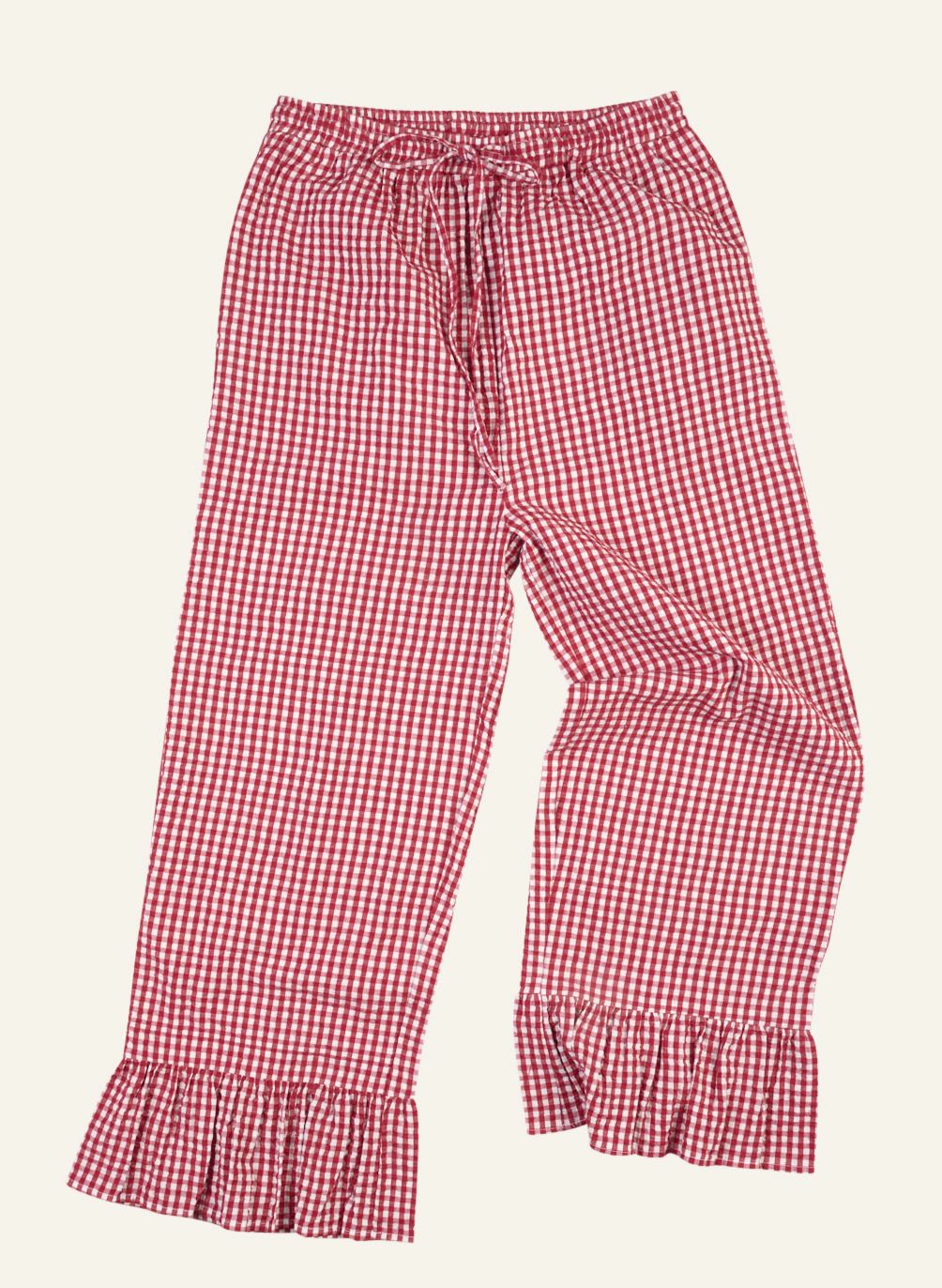 Pyjamasbukse rød - one size rød - 1