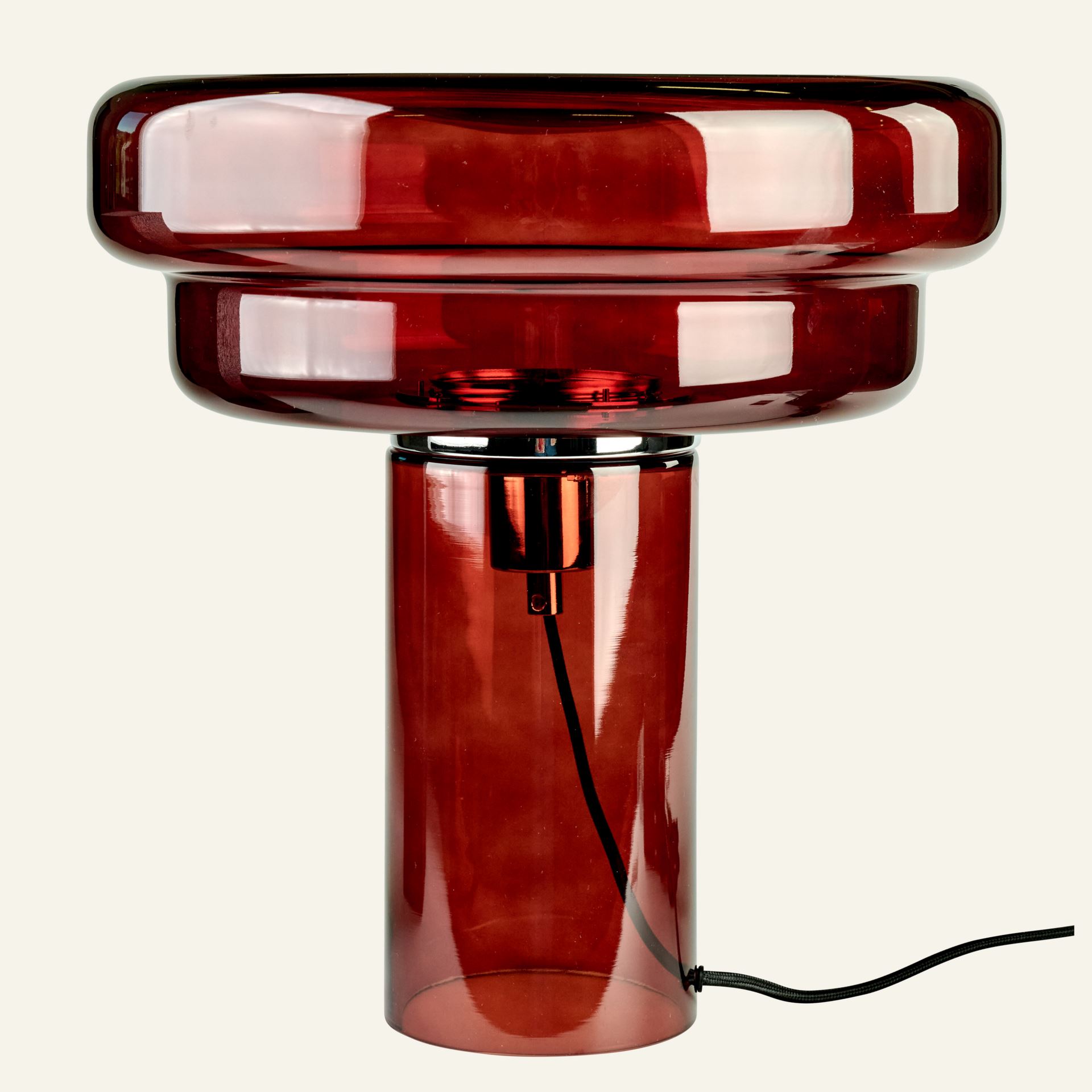 Bordlampe mørk rød - ø35x35 cm mørk rød - 1