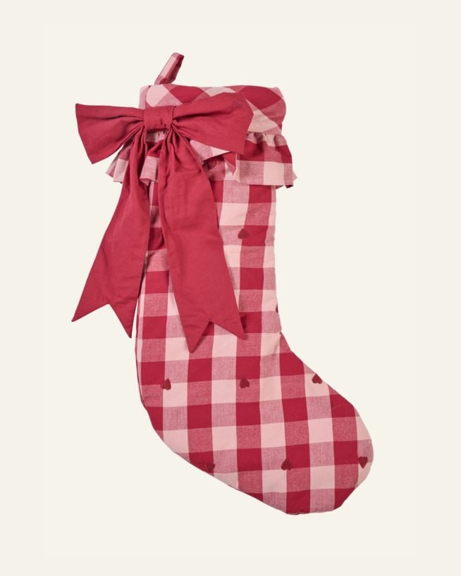 Julestrømpe multi rosa - 55x18 cm multi rosa - 1