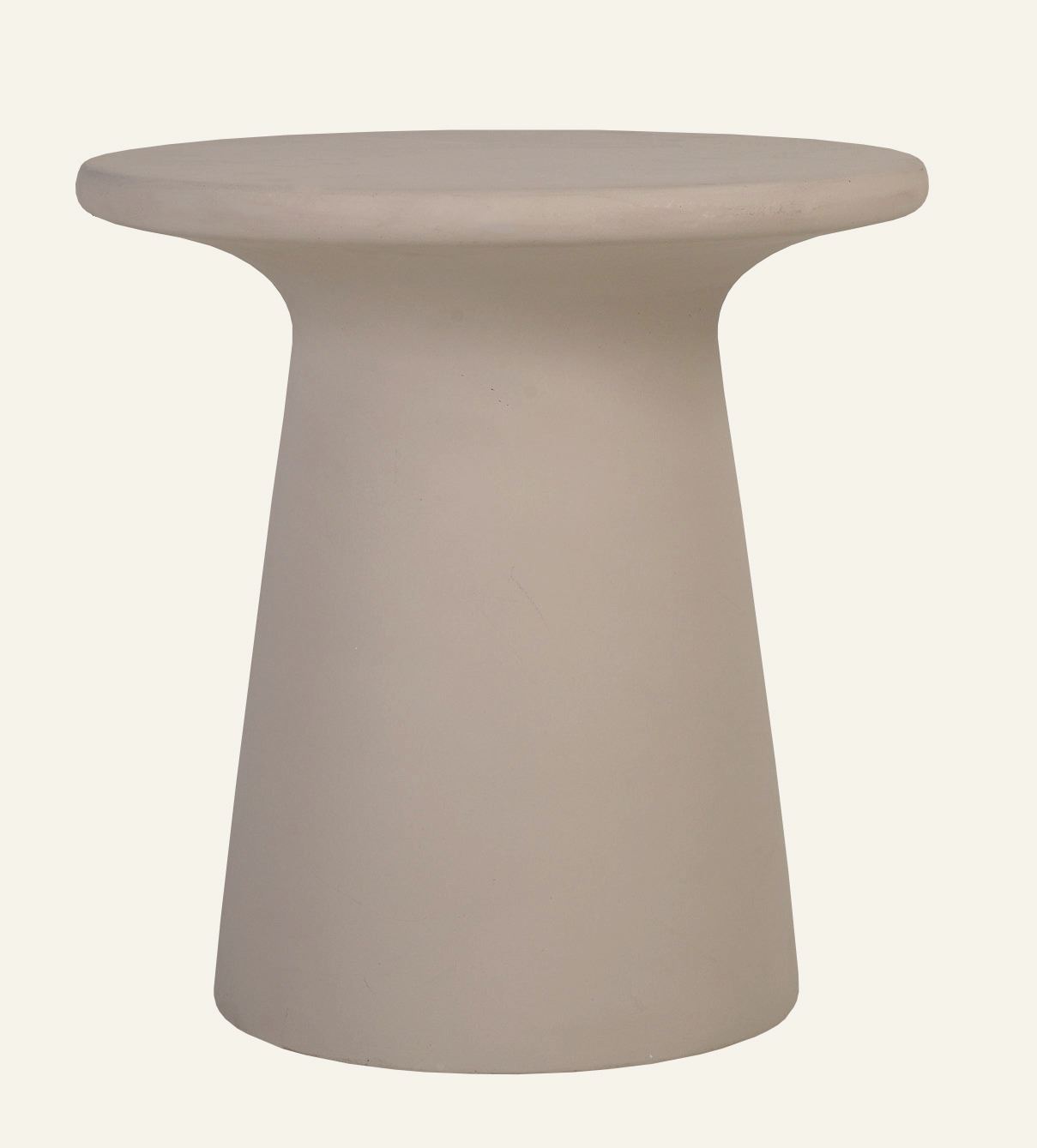 Sidebord beige - ø40x40,5 cm beige - 1