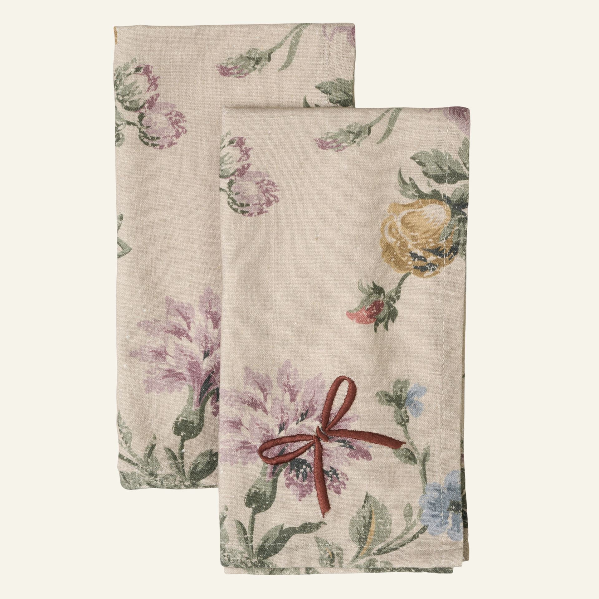 2pk tøyserviett multi - 45x45 cm multi - 1