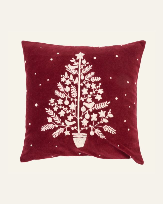 Pynteputetrekk mørk rød - 50x50 cm mørk rød - 1