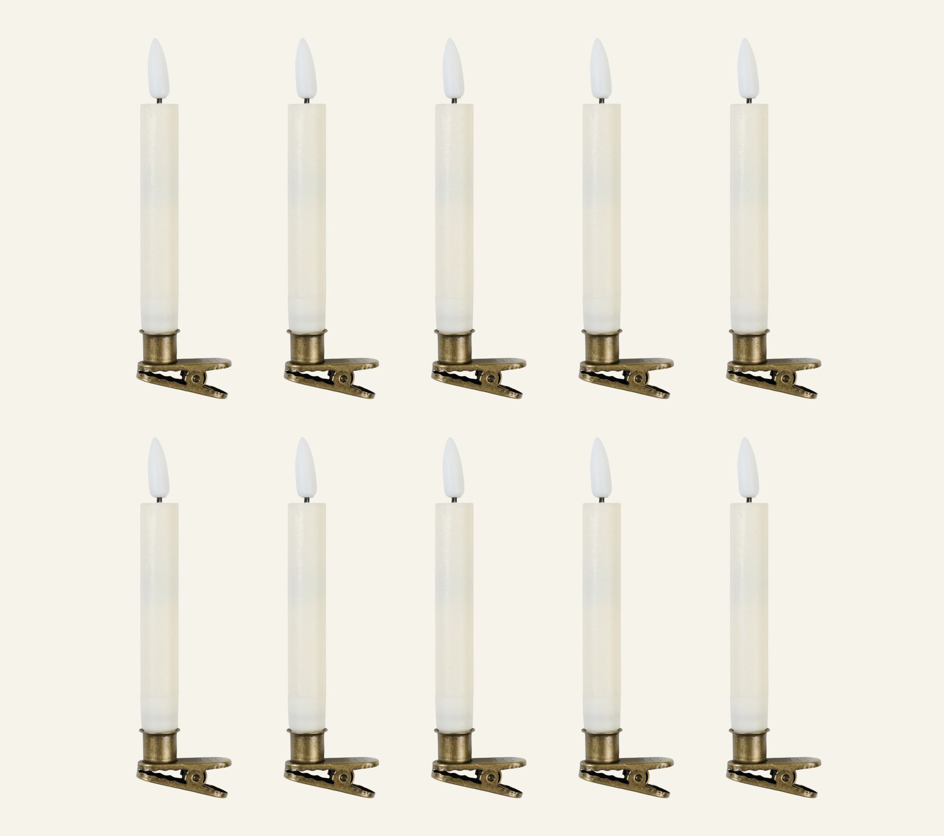 Led juletrelys hvit - 1,5x1,5x13 cm hvit - 1