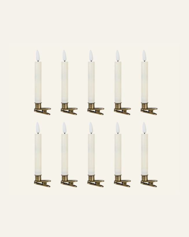 Led juletrelys hvit - 1,5x1,5x13 cm hvit - 1