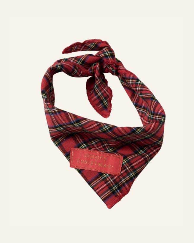 Skjerf multi rød - 65x33 cm multi rød - 1