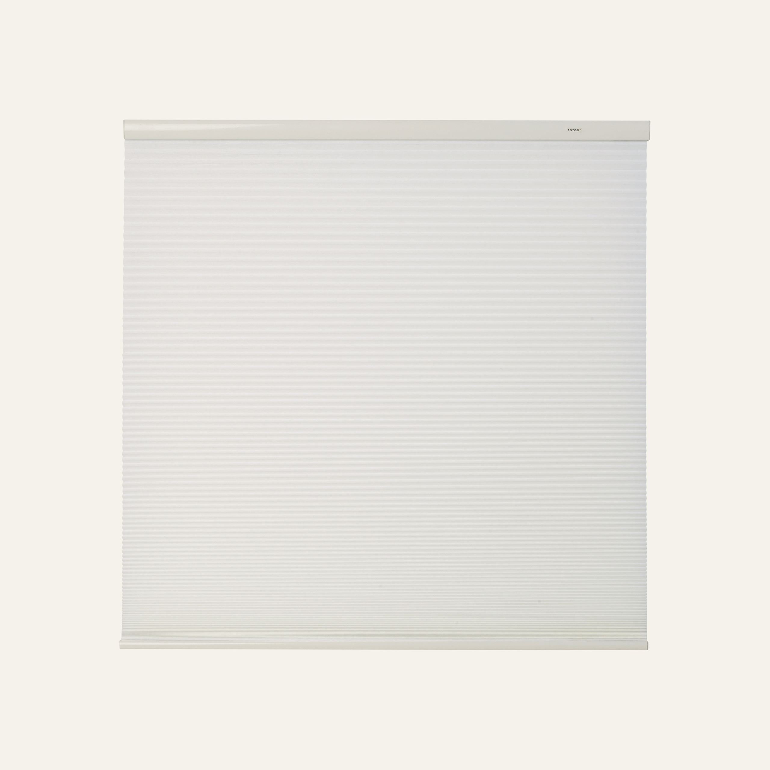 Lysfilt. dobbel plisségardin hvit - 4