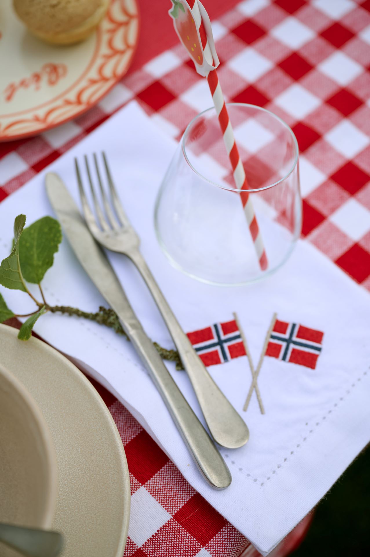 2pk tøyserviett hvit - 2