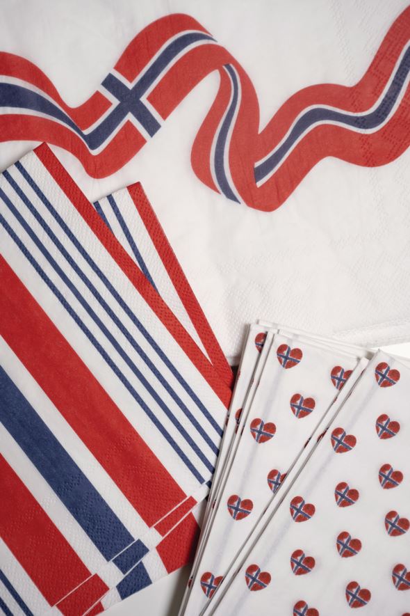 Buffet papirservietter hvit - 2