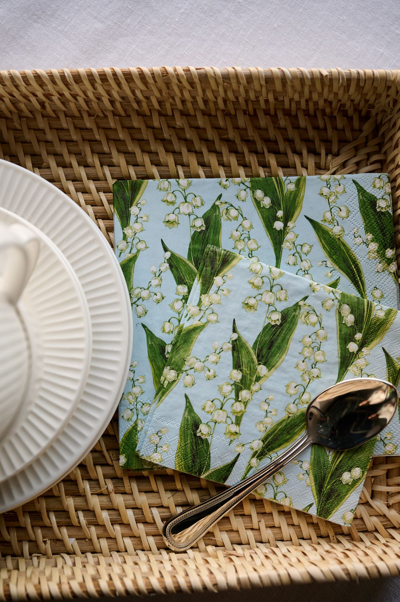 Papirservietter lys blå - 2