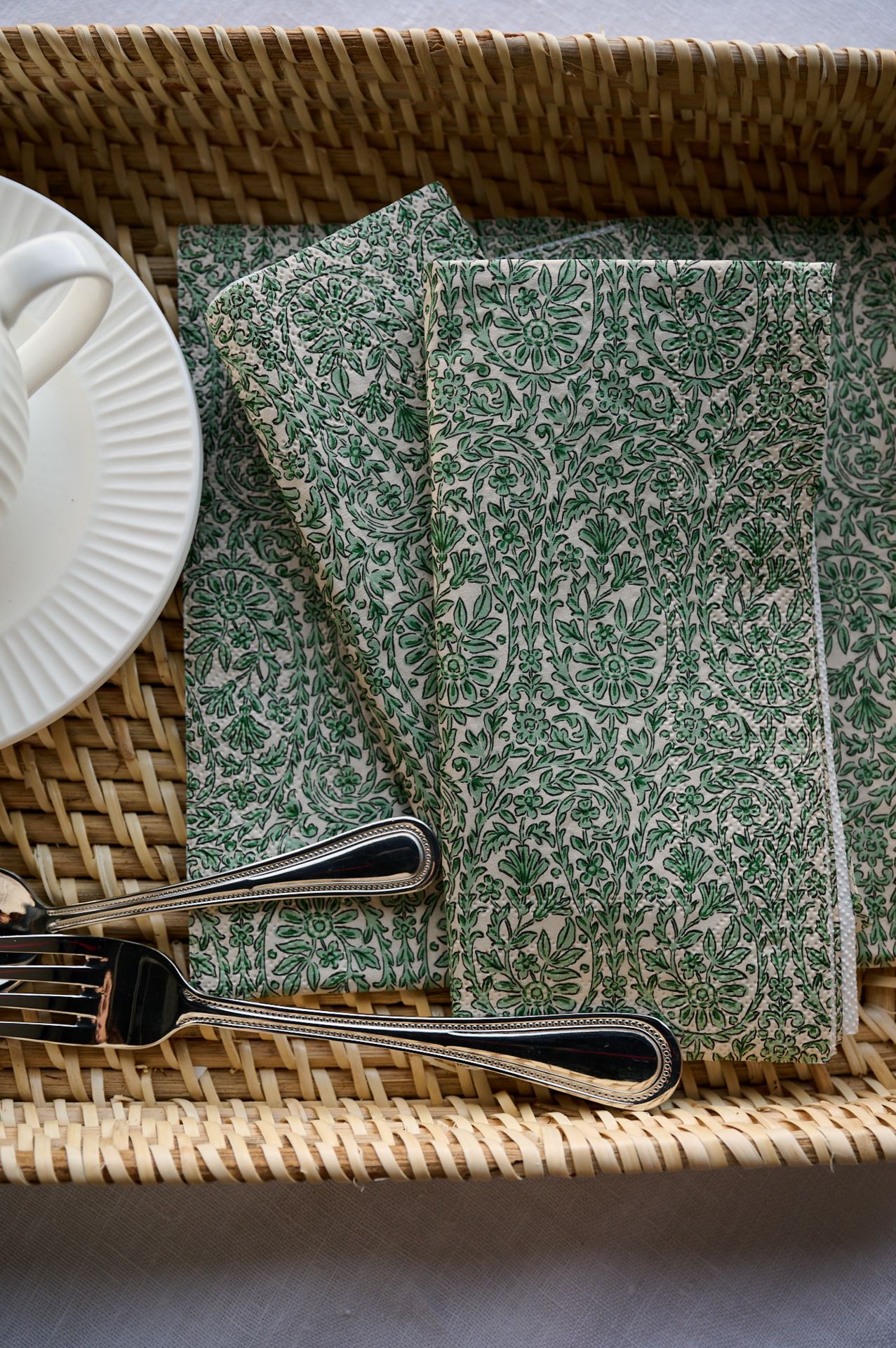 Middagsservietter multi grønn - 2