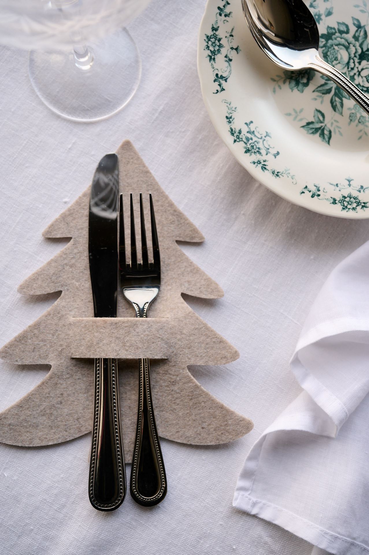 Bestikkholder beige - 21 cm beige - 1