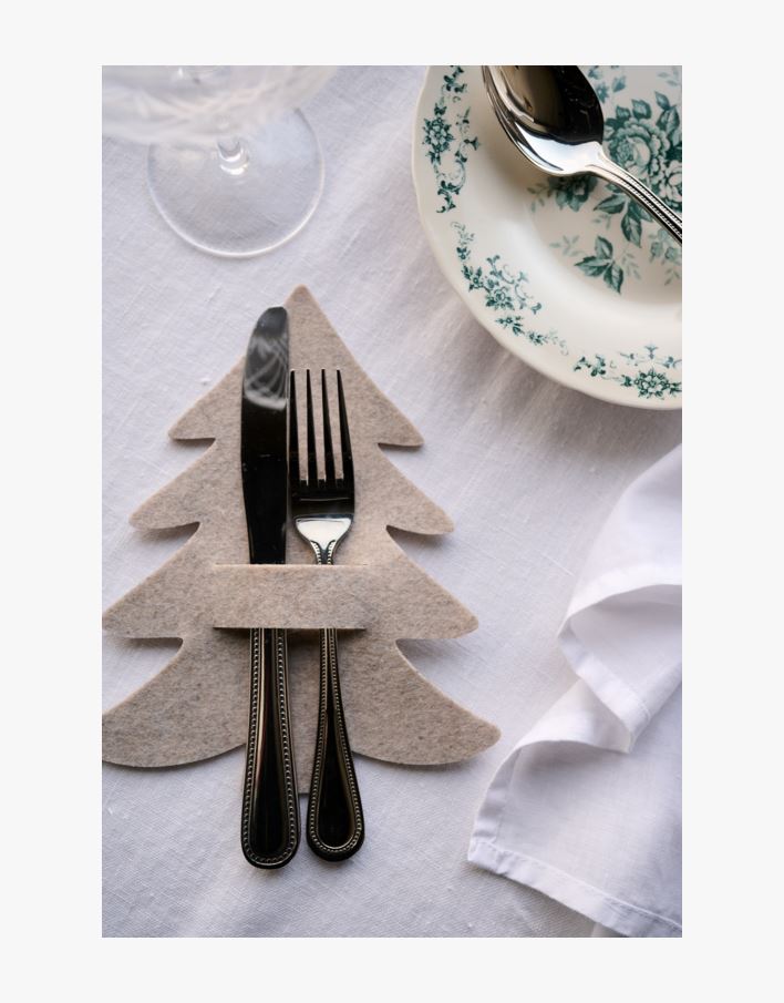 Bestikkholder beige - 21 cm beige - 1