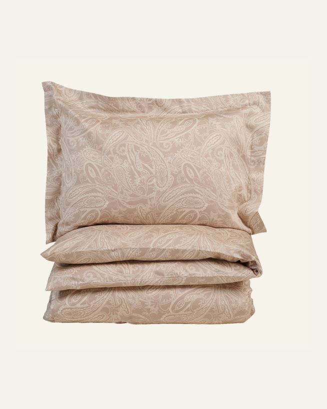 Egyptisk bomull sateng sengesett sand - 140x200 cm sand - 1