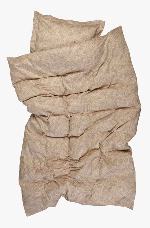 Egyptisk bomull sateng sengesett sand - 200x220 cm sand - 1