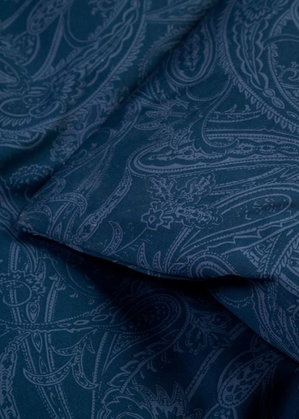 Egyptisk bomull sateng sengesett tåkeblå - 3