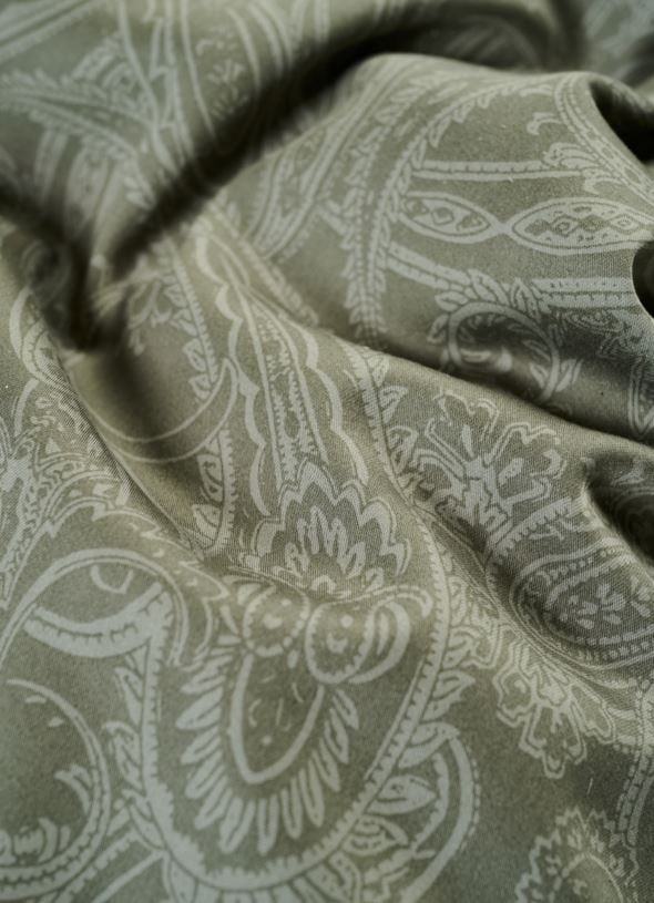 Egyptisk bomull sateng sengesett olivengrønn - 4