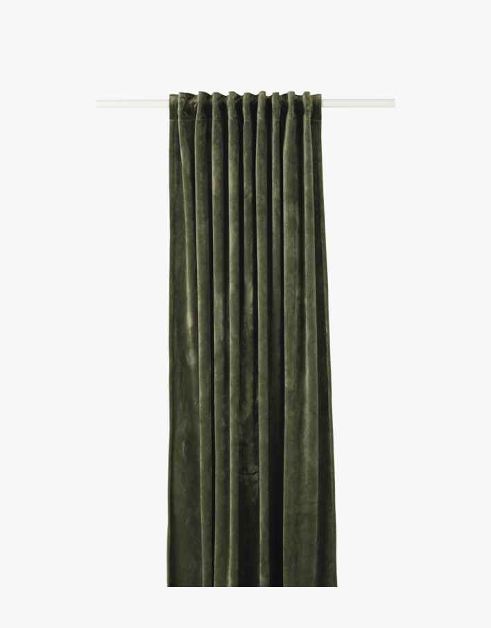 Mali velour gardin grønn  - 135x220 cm grønn - 1