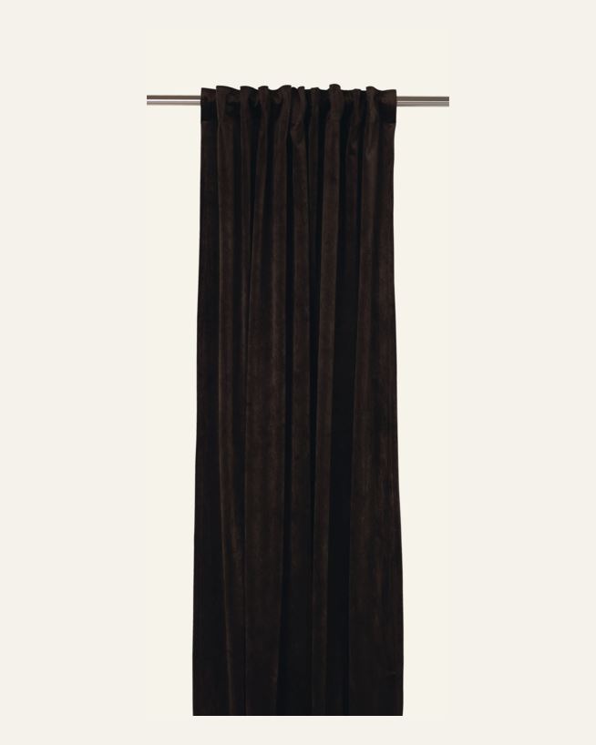 Velour gardin brun - 135x220 cm brun - 1